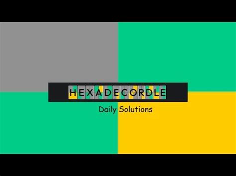 Daily hexadecordle “Whew